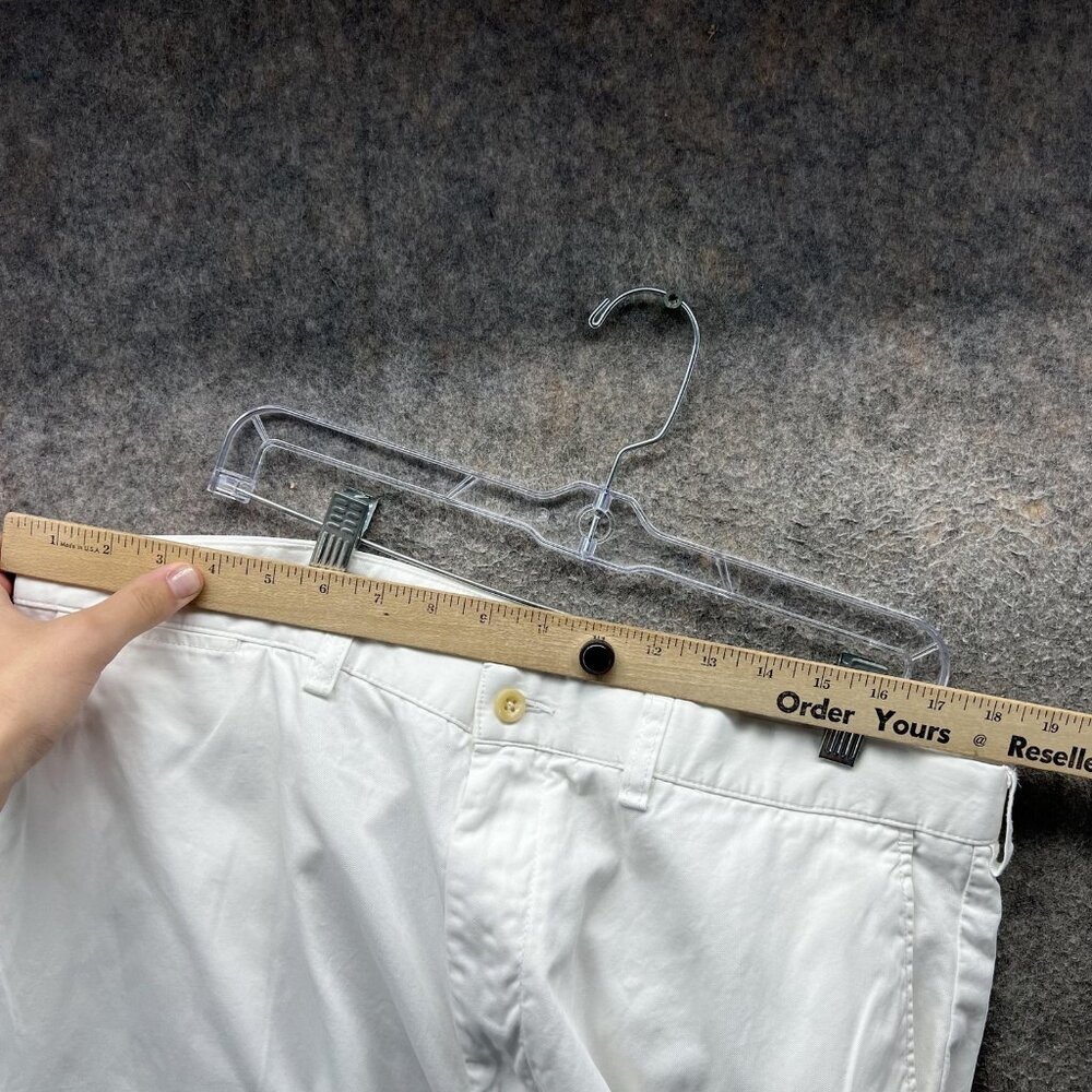 Vintage Polo Ralph Lauren Pants Mens 38x30 White Chino Straight Prospect 90s - Picture 8 of 10
